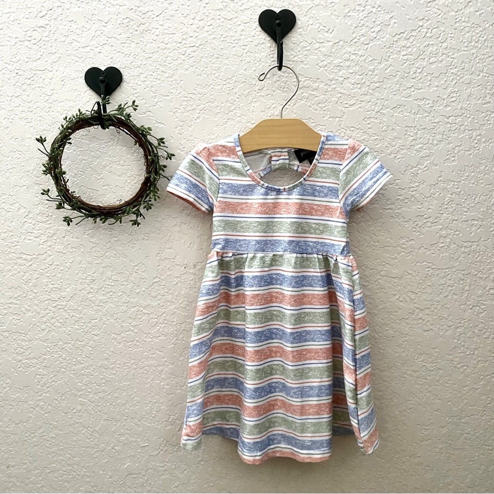 Striped Spring/Summer Baby Girl Dress - Size 12m